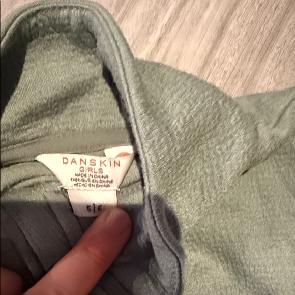 Danskin Sage Green Quarter-Zip Pullover - Picture 3 of 5